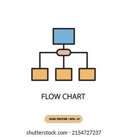 flow chart icons  symbol vector elements for infographic web