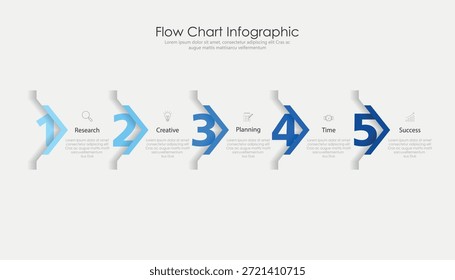 Fluxograma infográfico design eps10