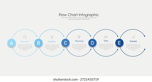 Fluxograma infográfico design eps10