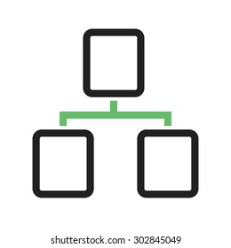 Flow chart, site map, team work icon vector image. Can also be used for seo, digital marketing, technology. Suitable for use on web apps, mobile apps and print media.