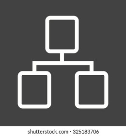 Flow chart, site map,team work icon vector image. Can also be used for SEO, digital marketing, technology. Suitable for web apps, mobile apps and print media.