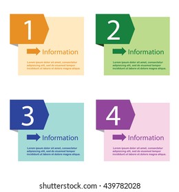 Flow chart template, infographics design elements with numbers, and text, business infographics, workflow, steps, options