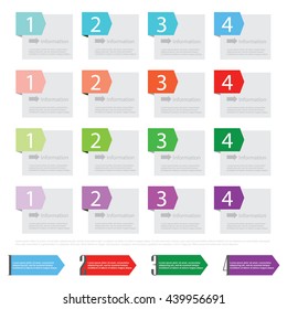 Flow chart template, infographics design elements with numbers, and text, business infographics, workflow, steps, options