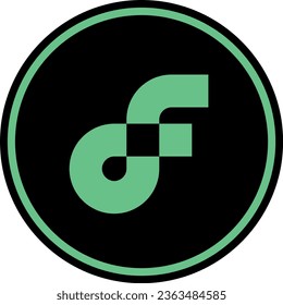 flow cryptocurrency logo illustrations on abstract background. 3d illustrations.