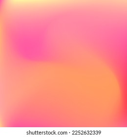 Flow Curve Red Sunrise Design Picture. Neon Sunset Trendy Pink Orange Background. Bright Watercolor Yellow Fluid Warm Gradient Background. Pastel Vibrant Liquid Peach Color Swirl Gradient Mesh.