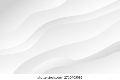 El flujo de líneas curvas de fondo abstracto, luz de fondo de onda blanca, ilustración 2d