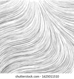 Flow field background. Vector lines composition. Geometric waves lines pattern.