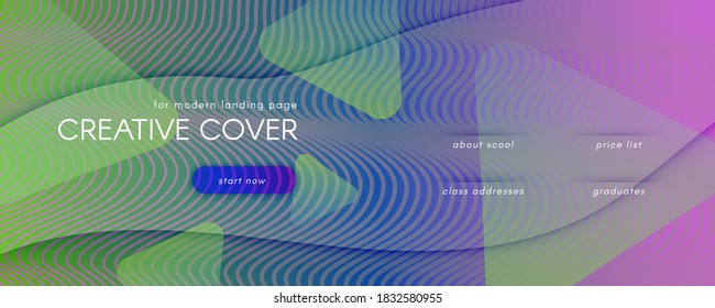 Abstrakter Fluss Geometric. Farb-Dynamische Gestaltungsseite. Farbiges Minimalbanner. Moderne futuristische Illustration. Geometrisches Abstrakt. Flüssigkeiten. 3D-Broschüre. Abstrakt in der Farbgeometrie.