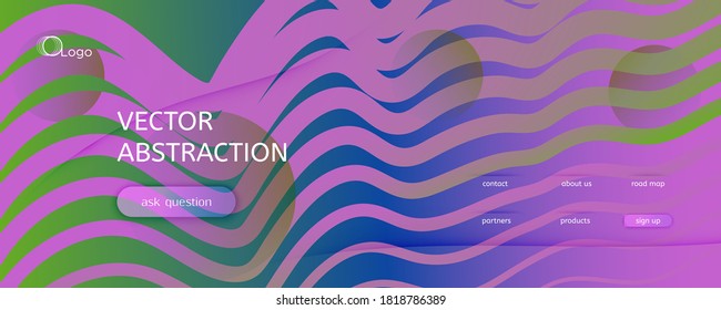 Flow Geometric Abstract. Wave Gradient Line Wallpaper. Colorful Minimal Pattern. Graphic Futuristic Illustration. Geometric Abstract. Fluid Design. 3d Banner. Color Geometric Abstract.