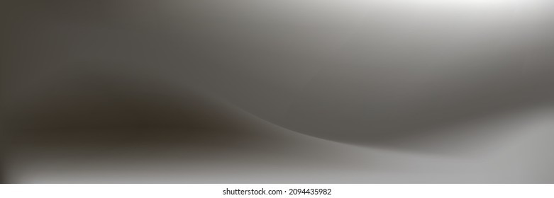 Malla gradiente del clima suave del cielo gris flotante. Textura borrosa de luz de niebla blanca ondulada de Monochrom ondulada. Fondo del gradiente de nubes de plata de metal de la curva de fluidos. Papel tapiz de humedecimiento de agua líquida de color gris pastel.