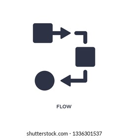 flow isolated icon. Simple element illustration from geometry concept. flow editable logo symbol design on white background. Can be use for web and mobile.