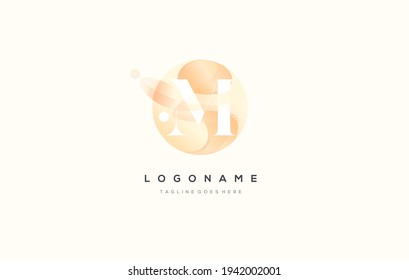 Flow Letter M logo design vector. Letter M logo design with splash Flow color. Letter M modern logo