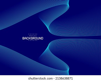 flow line with curve and mirror effect on dark navy blue background can be use for food and drink product label website notebook template  advertisement for technology product vector eps.