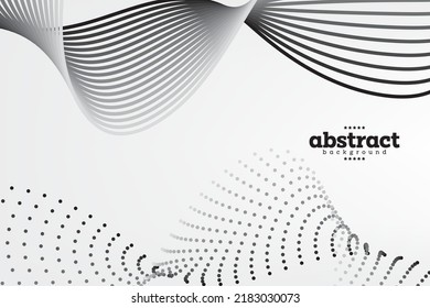 línea de flujo en semitono y línea rayada en fondo negro gradiente sobre fondo blanco para el banner del afiche página web plantilla de presentación del producto diseño etiqueta de bebida eps vectoriales.
