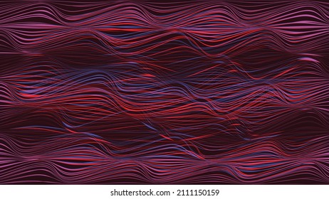 Flow lines background . Modern art design . Noise destroyed glitched poster . Trendy defect error background with wavy lines . Glitched artwork  .Broken effect .vector 
