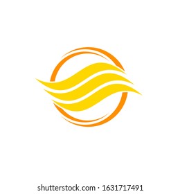 flow logo design vector template
