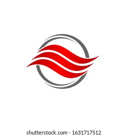 flow logo design vector template