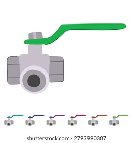 flow plumbing valve cartoon. control shutoff, fixture seal, gasket fitting flow plumbing valve sign vector 