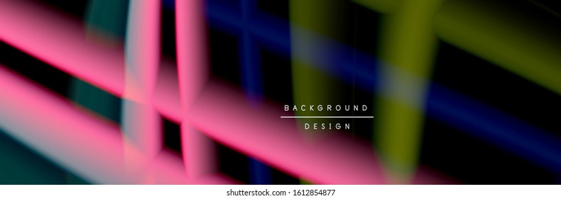 Сolorful flow poster. Wave liquid lines and shapes in black color background. Vector Illustration For Wallpaper, Banner, Background, Card, Book, Illustration, landing page, cover, placard, poster