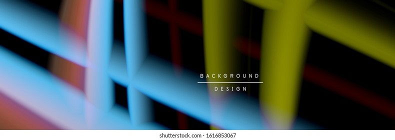 Сolorful flow poster. Wave liquid lines and shapes in black color background. Vector Illustration For Wallpaper, Banner, Background, Card, Book, Illustration, landing page, cover, placard, poster