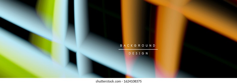 Сolorful flow poster. Wave liquid lines and shapes in black color background. Vector Illustration For Wallpaper, Banner, Background, Card, Book, Illustration, landing page, cover, placard, poster