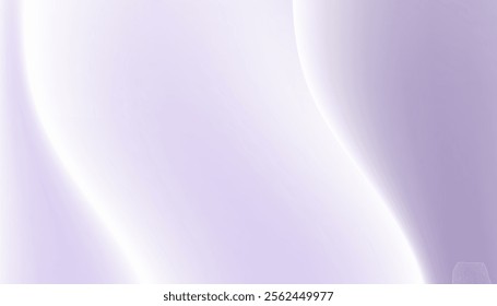 Flow Purple White Wavy Gradient Background. Blurry Pastel Mint Weather Water Design