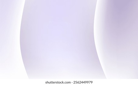 Flow Purple White Wavy Gradient Background. Blurry Pastel Mint Weather Water Design