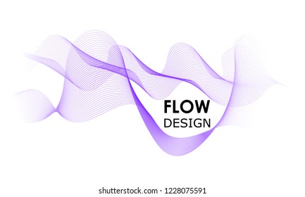 Flow shapes design. Liquid wave background. Abstract 3d flow shape.