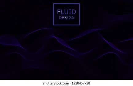 Flow shapes design. Liquid wave background. Abstract 3d flow shape.
