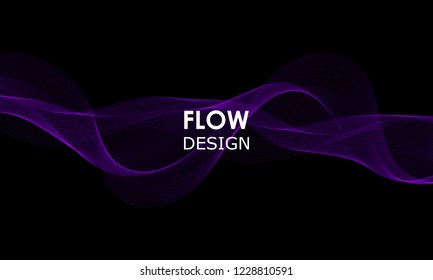 Flow shapes design. Liquid wave background. Abstract 3d flow shape.
