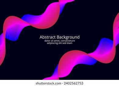 Flow smoke dynamic wave line abstract curved background banners pattern smooth curve presentation