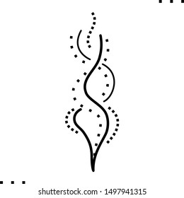 flow smoke icon in outline style
