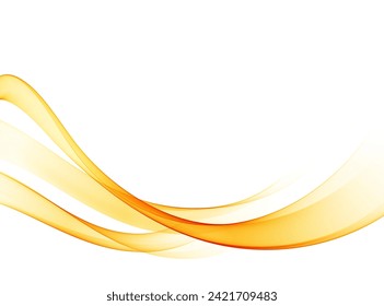 Flujo de una onda abstracta suave. Elemento transparente. Fondo de onda.