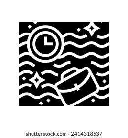 flow state time management glyph icon vector. flow state time management sign. isolated symbol illustration