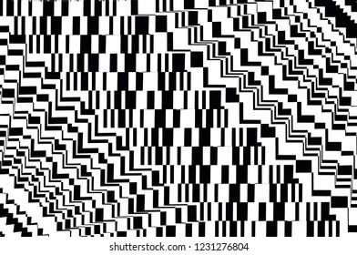 Flow stripe pattern Abstract concept vector monochrome geometric background Grunge texture
