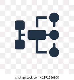 Flow vector icon isolated on transparent background, Flow transparency concept can be used web and mobile
