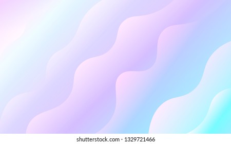 Flow wave shapes composition. Colorful waves, smooth shapes. Warm colors. Vector illustration. Gradient.