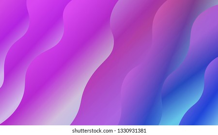 Flow wave shapes composition. Colorful waves, smooth shapes. Warm colors. Vector illustration. Gradient.