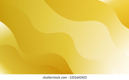 Flow wave shapes composition. Colorful waves, smooth shapes. Warm colors. Vector illustration. Gradient.