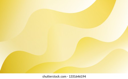 Flow wave shapes composition. Colorful waves, smooth shapes. Warm colors. Vector illustration. Gradient.