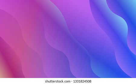 Flow wave shapes composition. Colorful waves, smooth shapes. Warm colors. Vector illustration. Gradient.