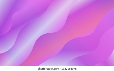 Flow wave shapes composition. Colorful waves, smooth shapes. Warm colors. Vector illustration. Gradient.