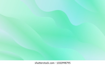 Flow wave shapes composition. Colorful waves, smooth shapes. Warm colors. Vector illustration. Gradient.