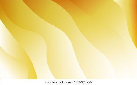 Flow wave shapes composition. Colorful waves, smooth shapes. Warm colors. Vector illustration. Gradient.