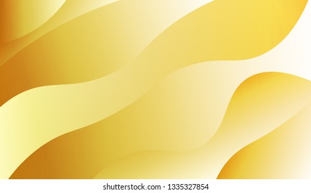 Flow wave shapes composition. Colorful waves, smooth shapes. Warm colors. Vector illustration. Gradient.