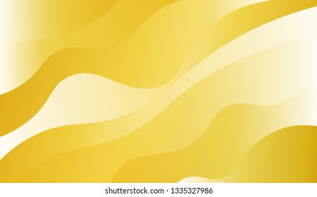 Flow wave shapes composition. Colorful waves, smooth shapes. Warm colors. Vector illustration. Gradient.