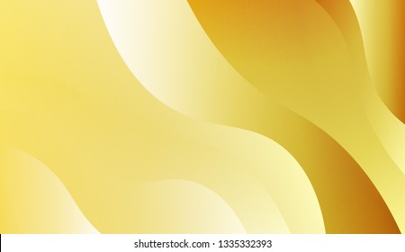 Flow wave shapes composition. Colorful waves, smooth shapes. Warm colors. Vector illustration. Gradient.