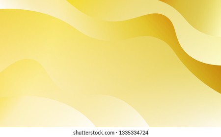 Flow wave shapes composition. Colorful waves, smooth shapes. Warm colors. Vector illustration. Gradient.