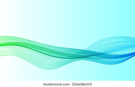 Flow of wavy lines. Abstract transparent wave background.