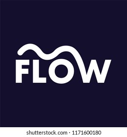 Flow wive logo vector stock template